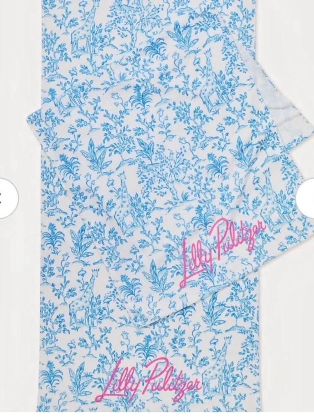 NWT Set of 2 Lilly Pulitzer Beach Towels Resort White Tall Tales
